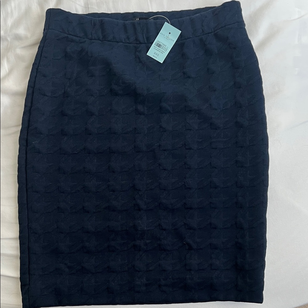 Ann Taylor Dark Blue Pencil Skirt